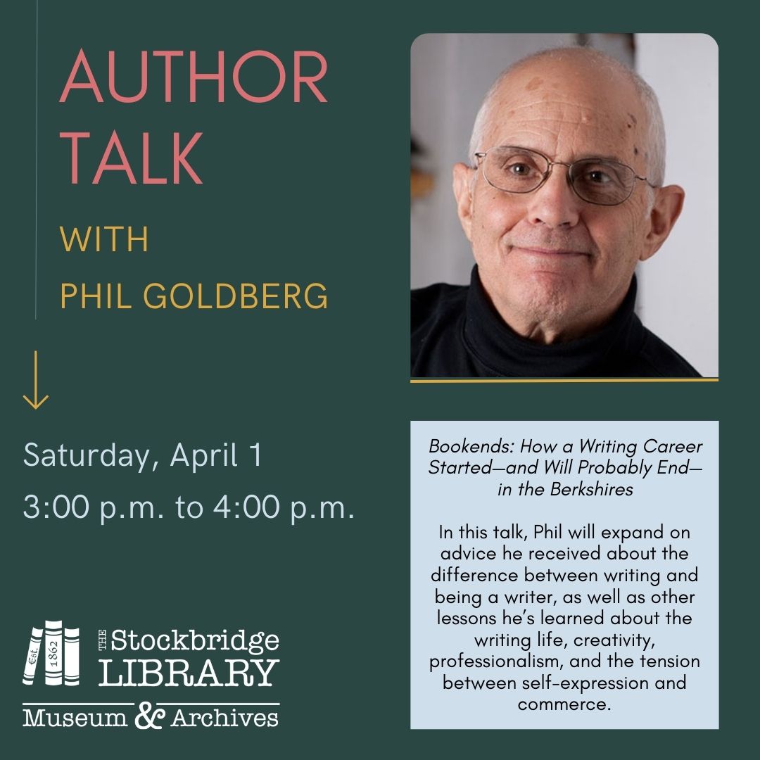 Author Talk - Phil Goldberg - The Stockbridge Library Museum & Archives